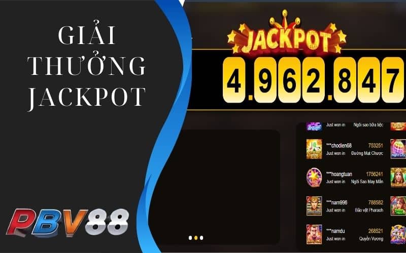 Nhiều giải thưởng jackpot khi quay hũ